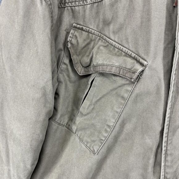 Billabong Jacket Mens Medium Green Hooded Full Zip Lined Parka Outdoor Coat Camo - Picture 5 of 16